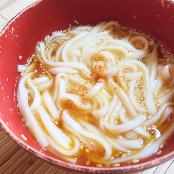 シンプルに！ぶっかけ卵うどん